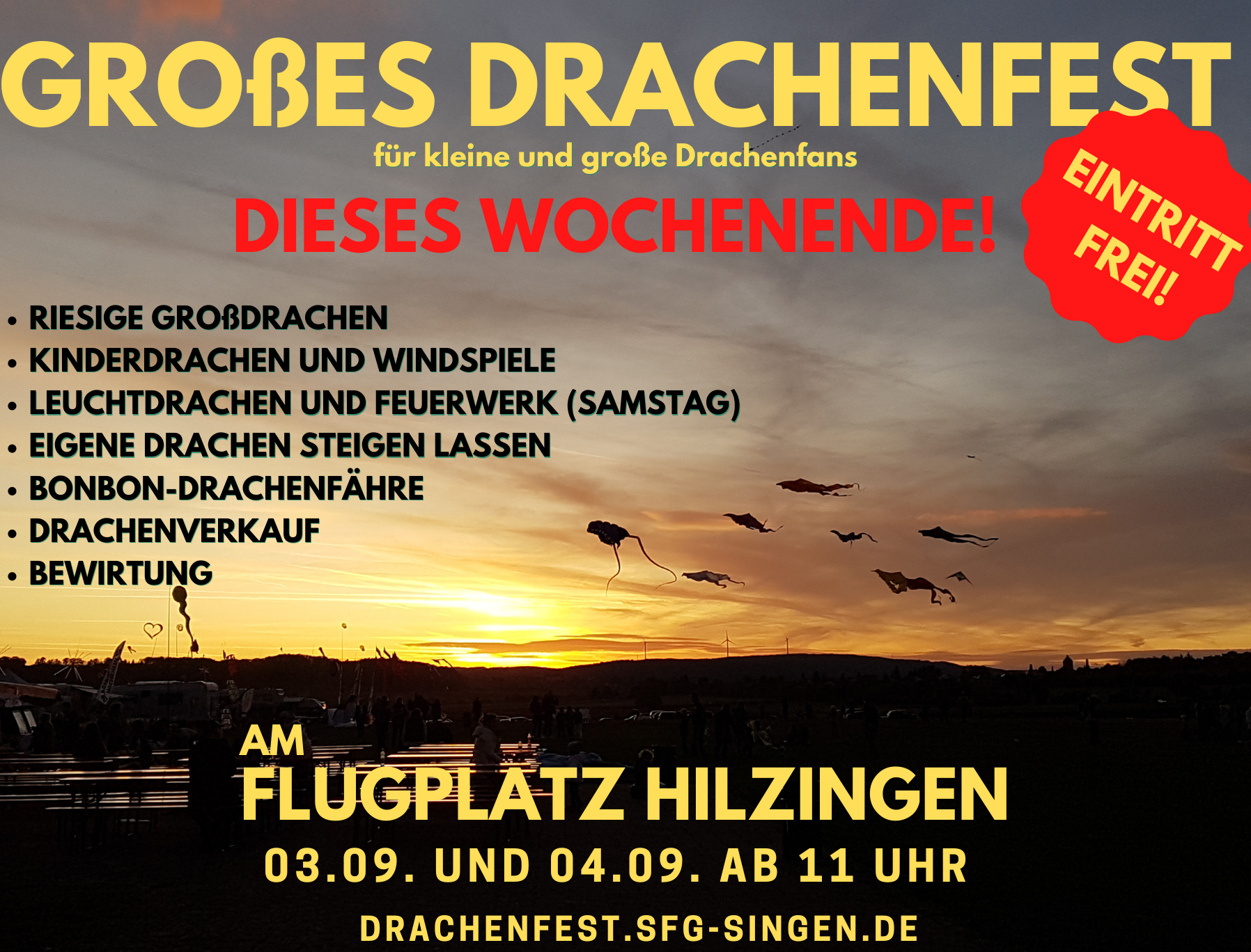Großes Drachenfest am Platz!
