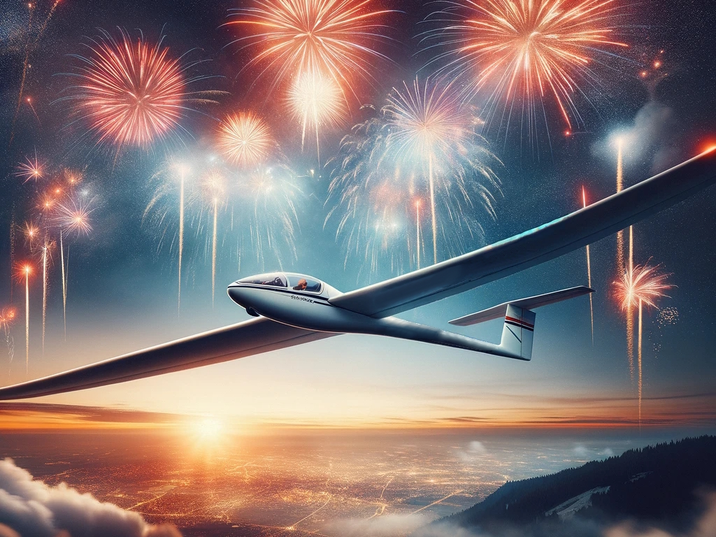 Neujahrsgrüße von der Segelfliegergruppe Singen-Hilzingen